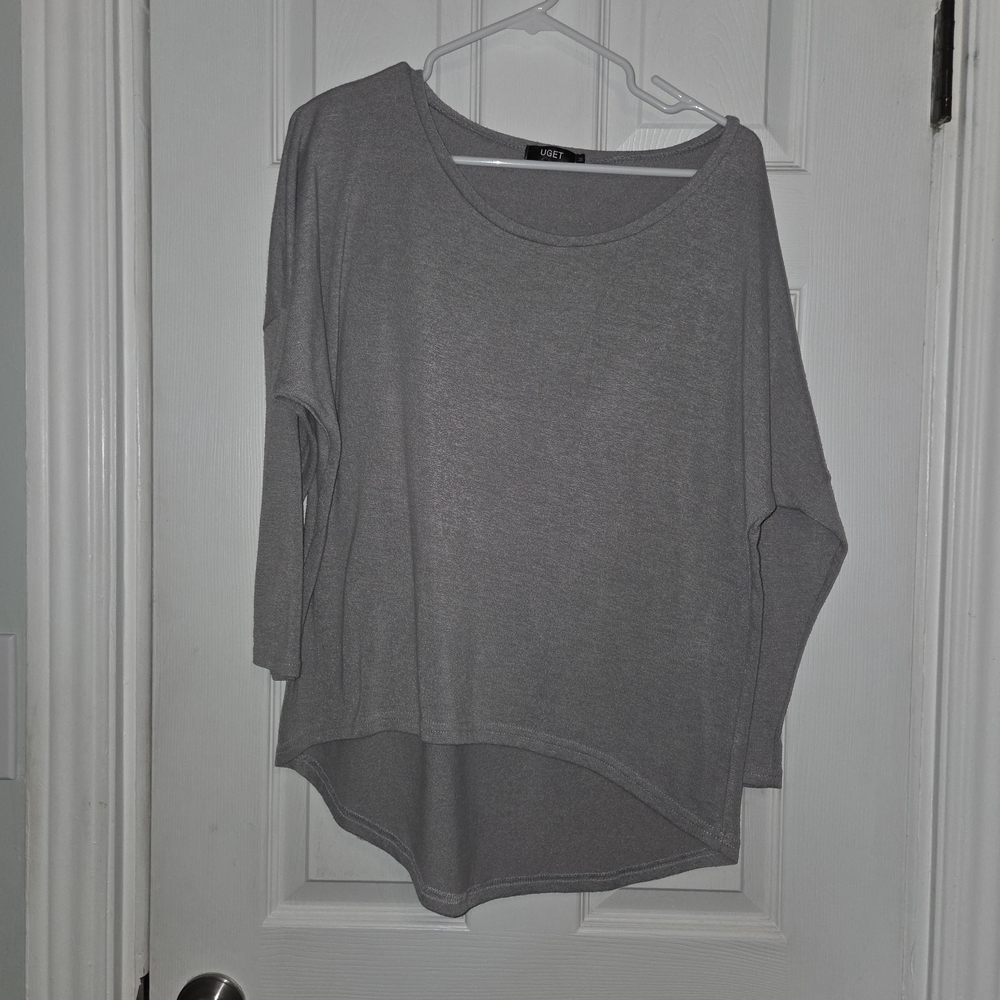 Uget Gray Long Sleeve Top